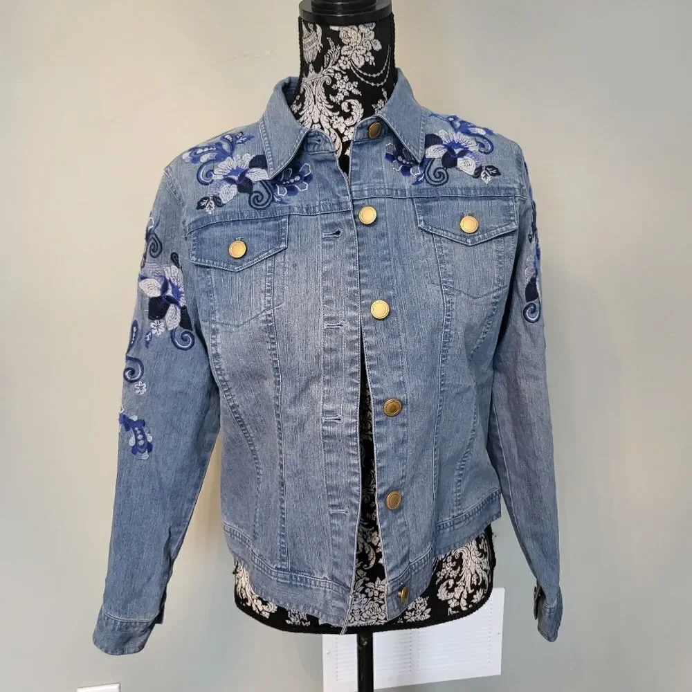 Ruby Rd Jean jacket size 6 - Picture 1 of 6